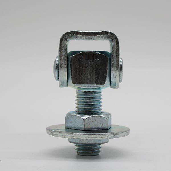 M20 Adjustable Gate Hinge With Round Plate PAIR