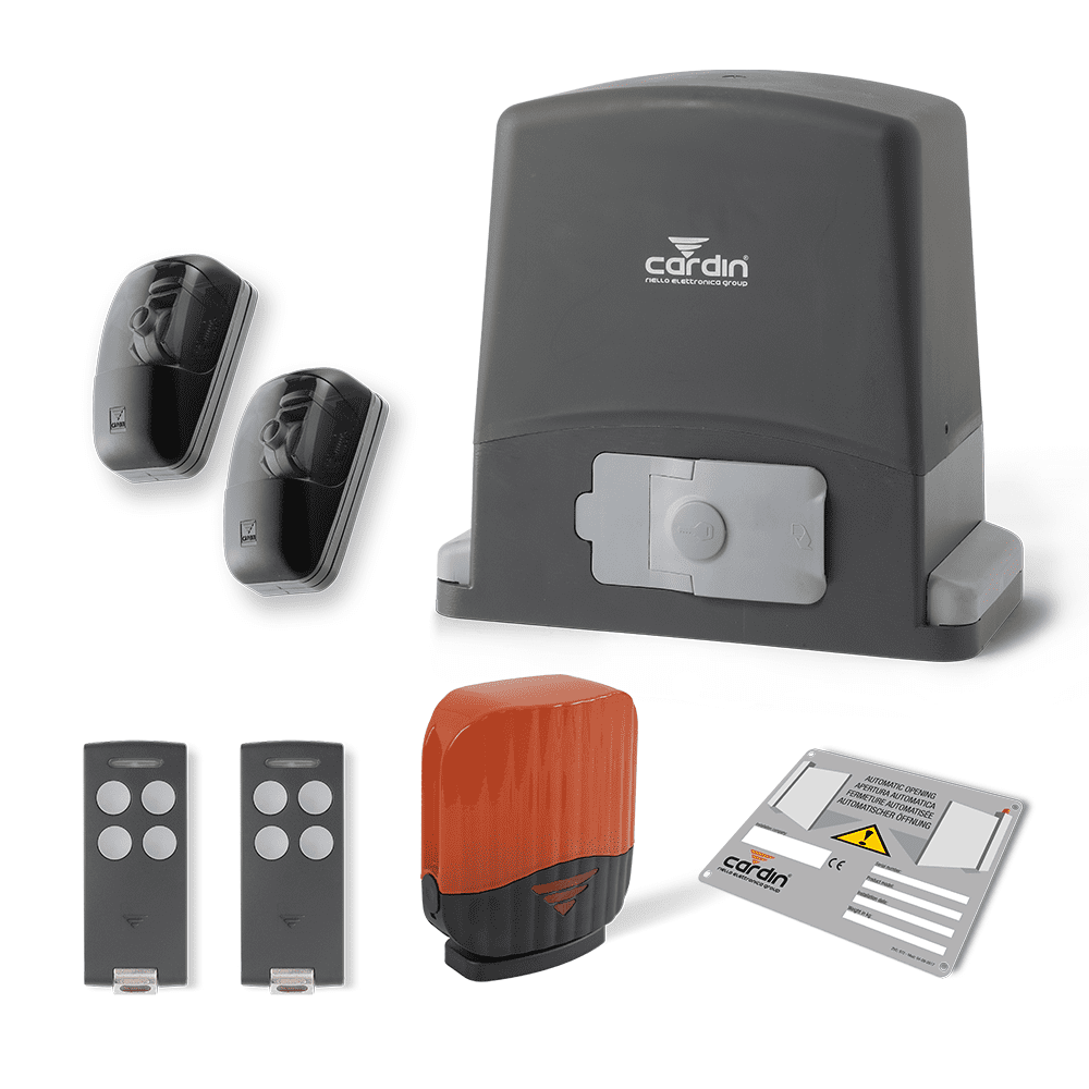 [CAR624-K] CARDIN SLX624-K 600kg Gate Motor with Saftey Kit - 2 4CH Remotes