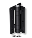 D&D Kwikfit Self Closing Aluminium Hinge up to 20kg: Black, Wall Mounted - KF3A1BL