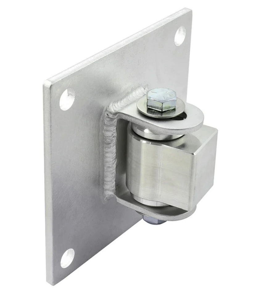 D&D Aluminum Half Bolt-on BadAss Hinge - Zinc Finish (CI3760A), Up To 270kg - Each
