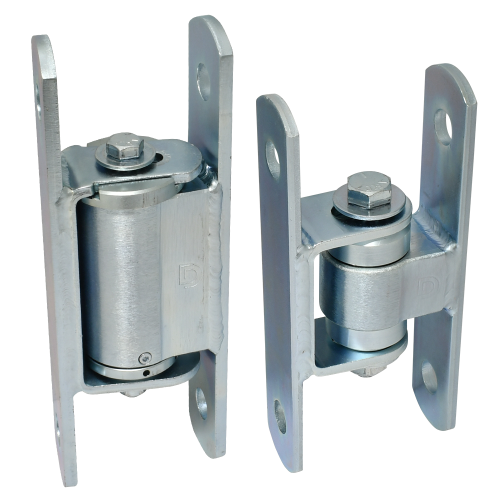 D&D Steel BadAss Bolt-On Centre-Mount, Self-Closing Hinge Set- Zinc Finish 140kg
