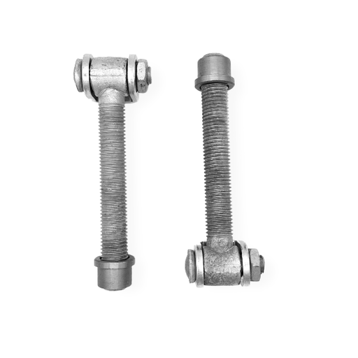 [AHN114] Adjustable Swing Gate Hinge Long Neck Hot Dip Galvanised size 150 x 20mm - Pair