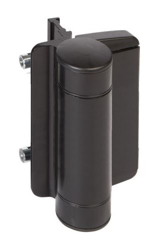 [AHN119] Locinox Compact 2 Way Adjustable 180° Surface Mounted Hinge - Raptor - Black / Each