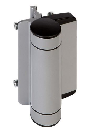 [AHN120] Locinox Compact 2 Way Adjustable 180° Surface Mounted Hinge - Raptor - Silver / Each