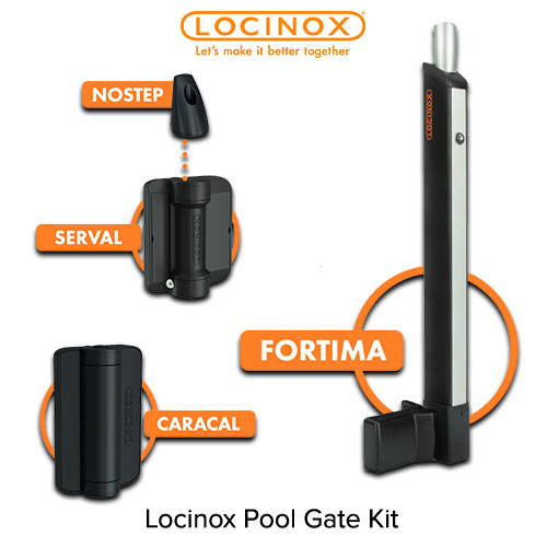 [AHN126] Locinox - FORTIMA KIT - Premium Pool Lock Latch Magnetic for Swiming Pools