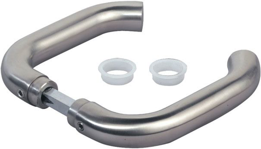 [AGH222] Locinox Insert Mortice Lock Handle - 3006I - Stainless Steel in Satin Chrome Silver - Pair