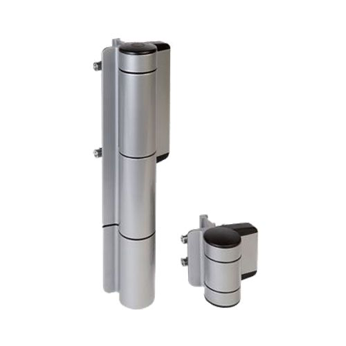 [AGC310] Locinox Mammoth Hydraulic 180 degree Swing Gate Closer and Compact hinge in One - Silver