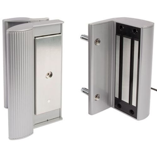 [AGLL436] Surface mounted Electro Magnetic Lock 600Kg With Integrated Handles - Black 