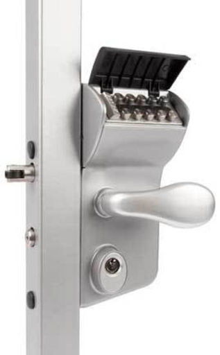 [AGLL453] Locinox VINCI - SURFACE MOUNTED MECHANICAL CODE LOCK for 40-60 mm Square - Black