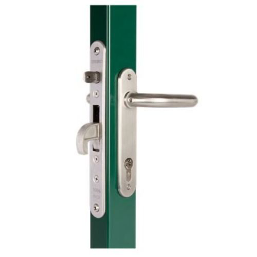 [AGLL476] Locinox Swing Gate Mortice Lock H Metal 35 mm Back Set complete Kit- Aluminium Handle