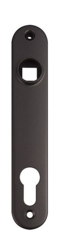 [AGLL508] Locinox Insert Mortice Lock Cover - Euro, Aluminium in Matt Black - Pair