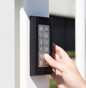 [ALNK908] Locinox Digital Wired Keypad for Gate Slimstone-2 in Black Colour