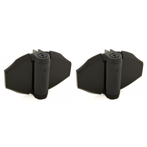 [AHN135] D&D TruClose Adjustable HEAVY DUTY Self Closing Hinges for Gates up to 70kg : Black, for Vinyl/Wood, 2 Leg, 21mm Gap