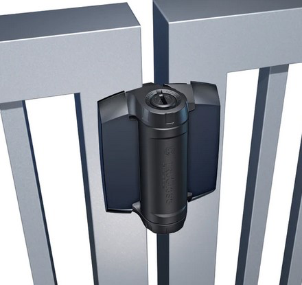 [AHN137] D&D TruClose Adjustable HEAVY DUTY Self Closing Hinges for Gates up to 70kg : Black, for Metal, 1 leg, 19mm Gap