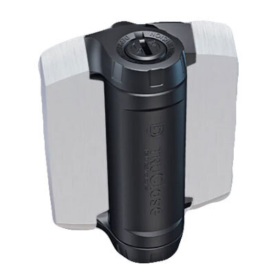 [AHN147] D&D TruClose Adjustable HEAVY DUTY Self Closing Hinges for Gates up to 70kg : Chrome, for Metal, 2 legs, 21mm Gap
