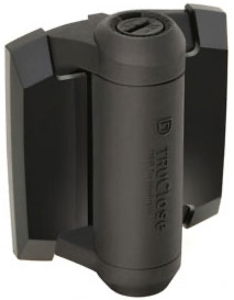 [AHN152] D&D TruClose Adjustable Self Closing Hinges for Gates up to 30kg : Black, for Metal, Two Legs
