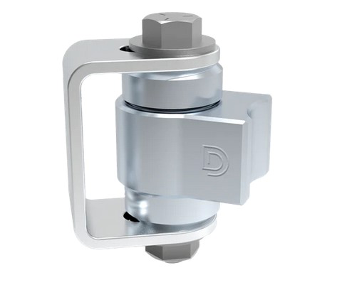 [AHN172] D&D Steel/Alum Combo BadAss Hinge Steel Body - Round or plate post installations up to 270 kg / Each