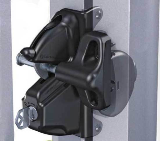 [AGLL551] D&D LokkLatch Deluxe Gate Latch- Black, Double Sided, Keyed Different