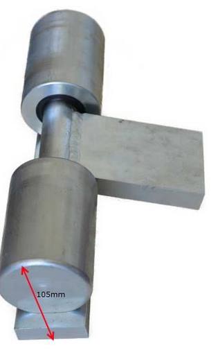 [AHN263BH] Heavy Duty 5000 kg Bearing Hinge / 2 Hinges