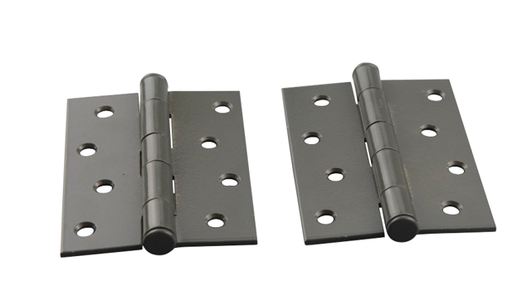 [AHN270] Pair - Steel Butt Hinges 100x75x2.5mm Finished - Monument