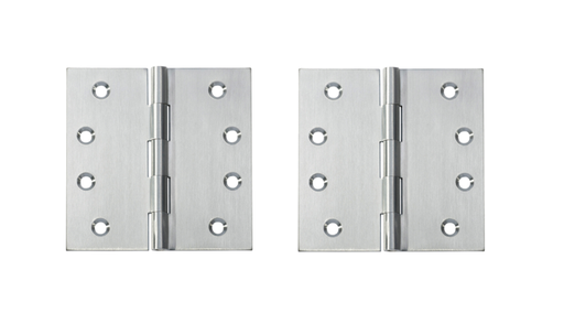 [AHN272] Pair - Steel Butt Hinges 100x100x2.5mm Finished - Zinc Plated