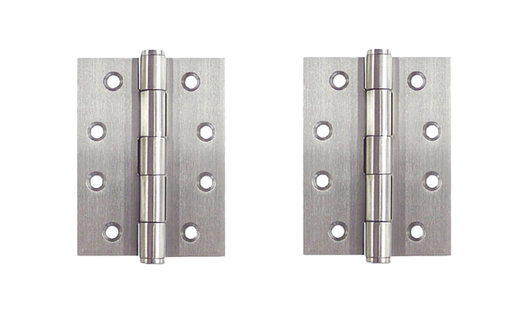 [AHN274] Pair - Steel Butt Hinges 100x75x2.5mm Finished - Zinc Plated