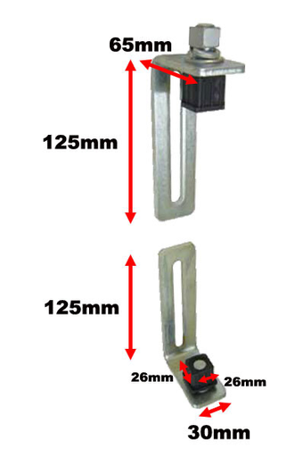 [AHN283] Light Swing Gate Hinges for Gate Frame Size 30x30mm