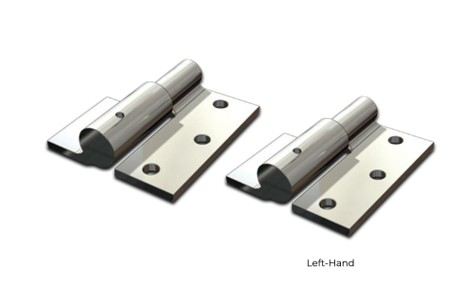 [AHN290] Swing Gate Weld to Screw Prison Hinge 16mm LH / Pair - Zinc Plated