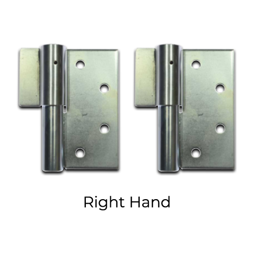 [AHN295] Heavy Duty Swing Gate Weld to Screw Prison Hinge 25mm Right Hand Pair - Zinc Plated