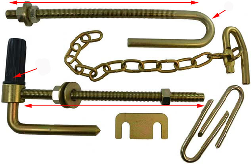 [AHN314F] Farm Gate Hinge Pack 350x25NB