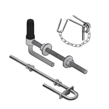 [AHN319F] Farm Gate Hinge Anti Twist Through Bolt 275x25NB - Galvanized