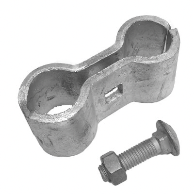 [AHN329S] Double Cattle Yard Steel Gate Hinge - 25NB x 25NB or 34x34mm / Each